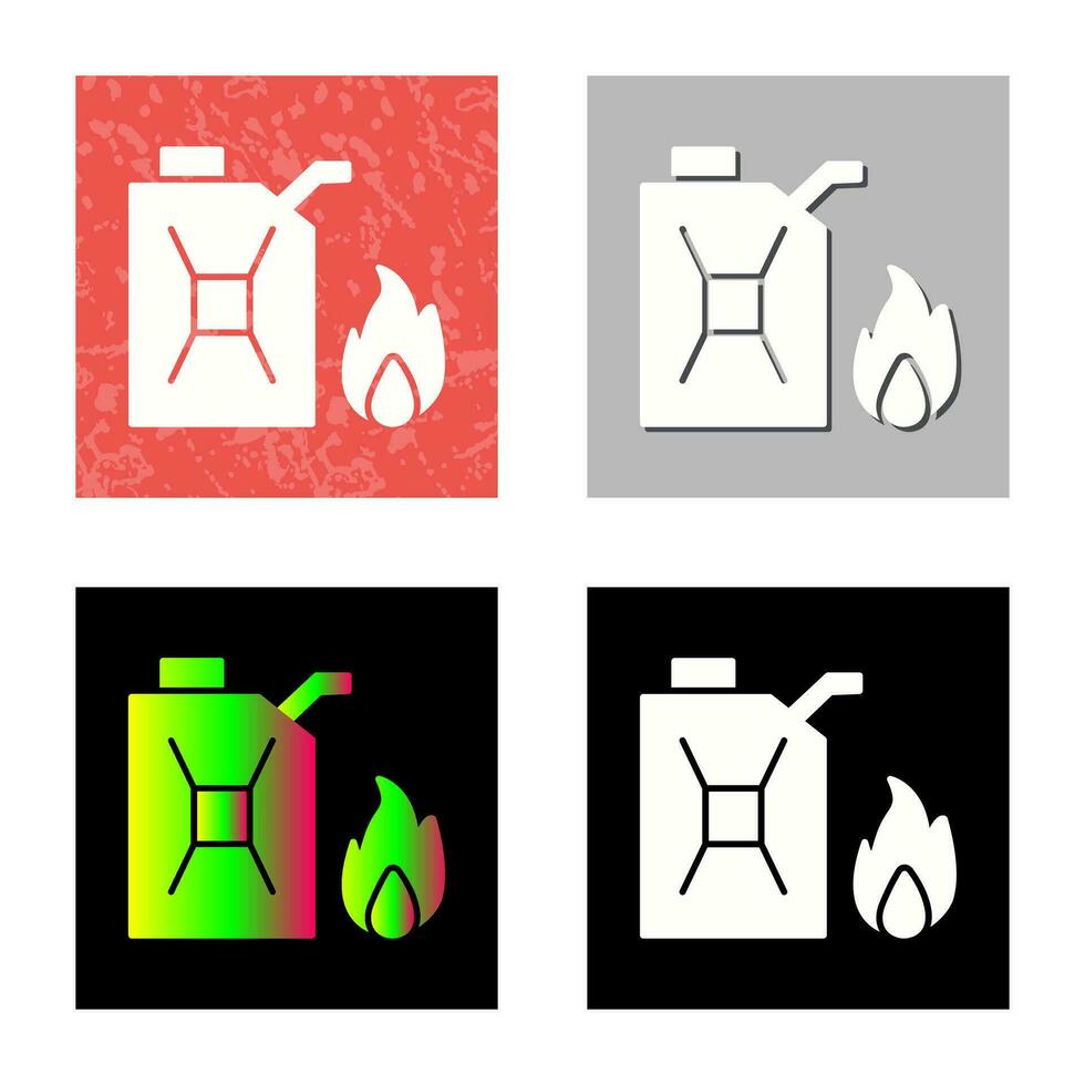 Unique Fuel to Fire Vector Icon