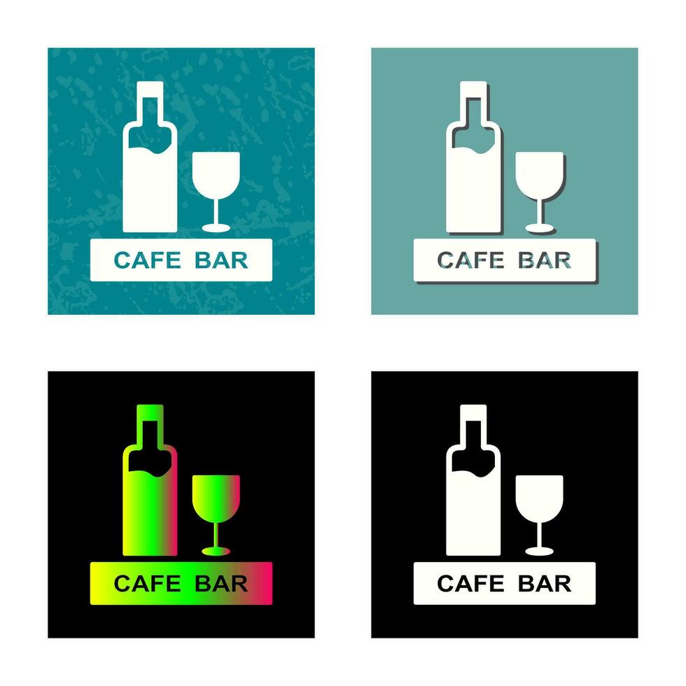 Unique Drinks Cafe Vector Icon