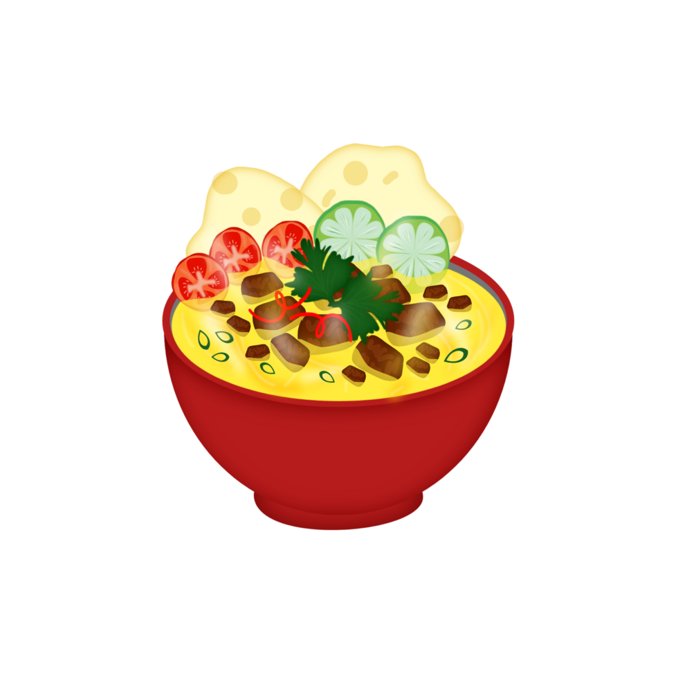 Meat soup illustration png