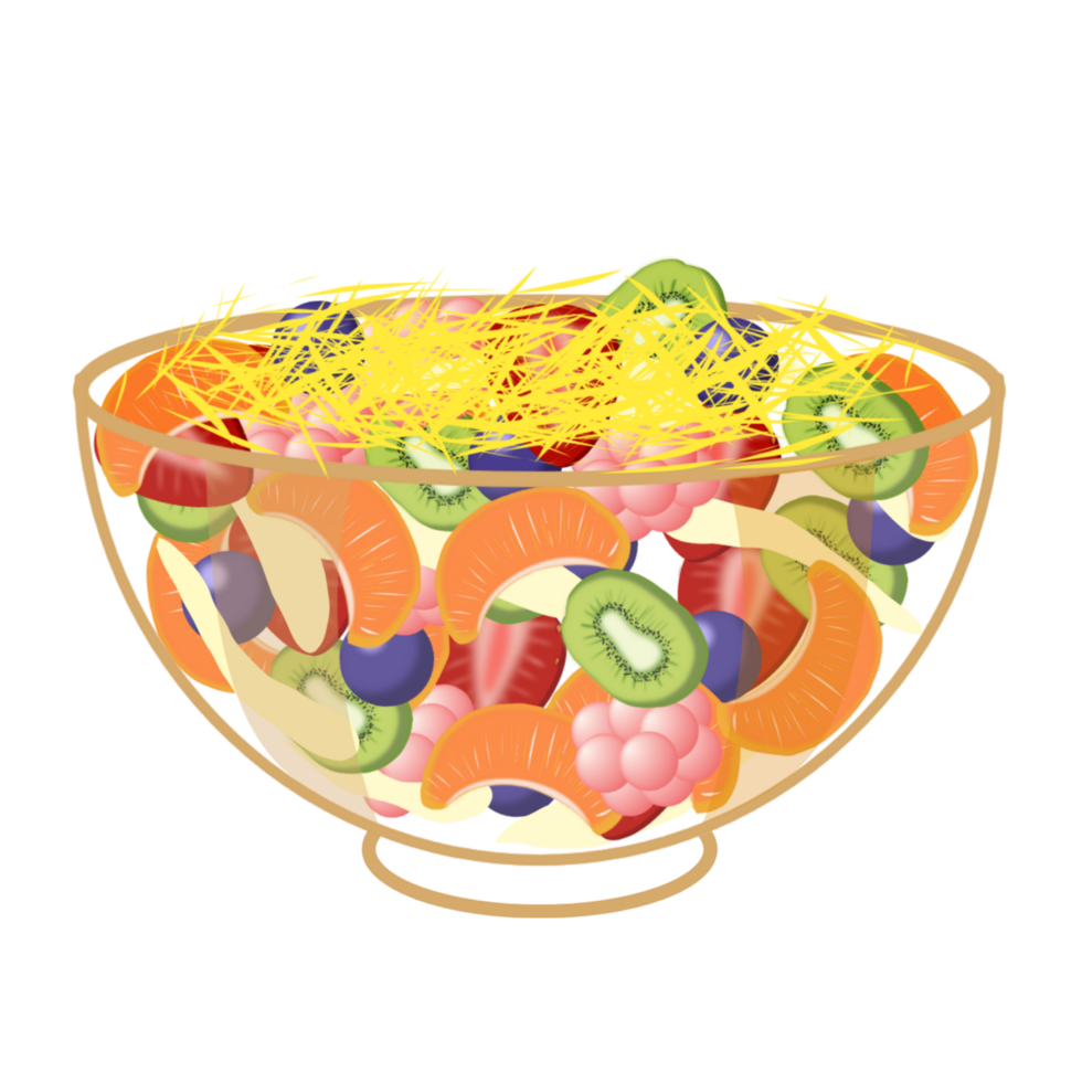 Fruit salad illustration png