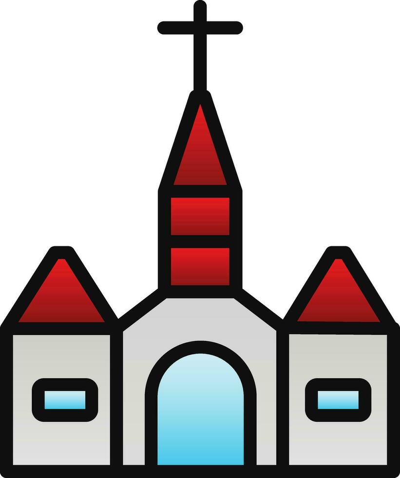 Cathedral Vector Icon Design