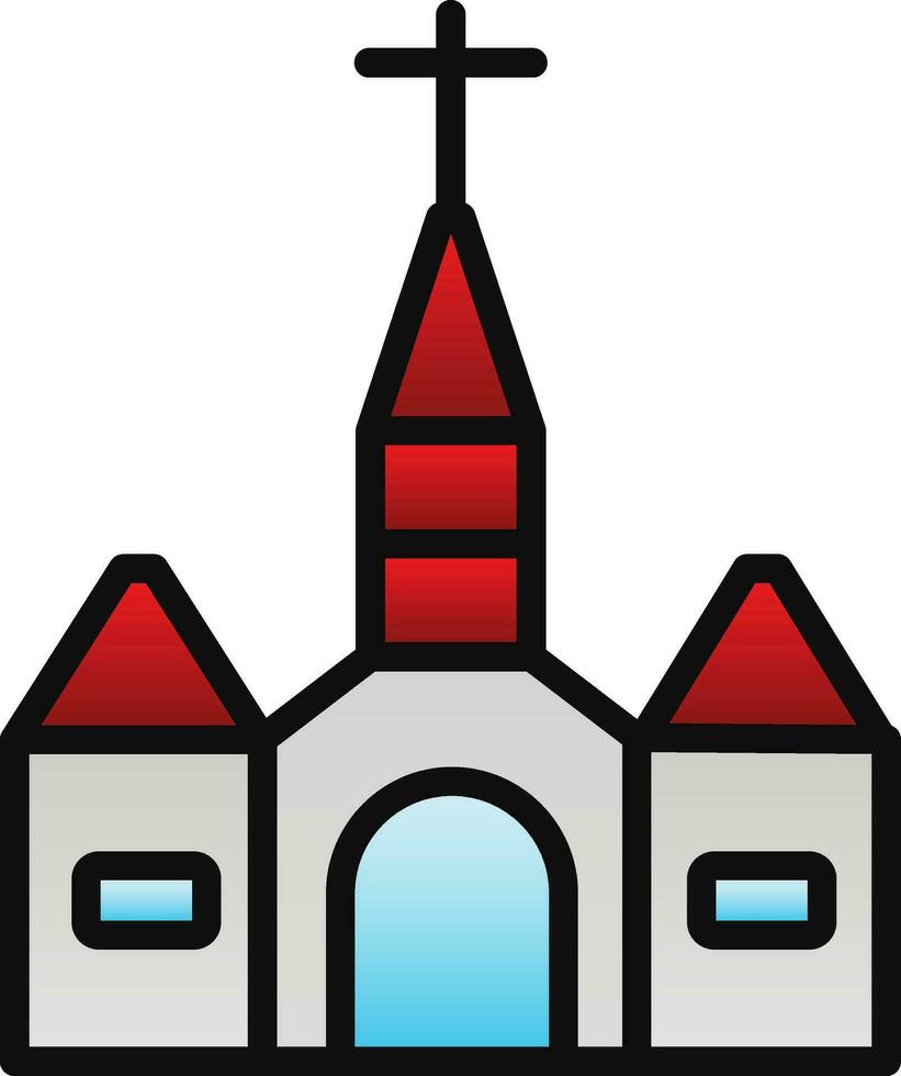 catedral vector icono diseño