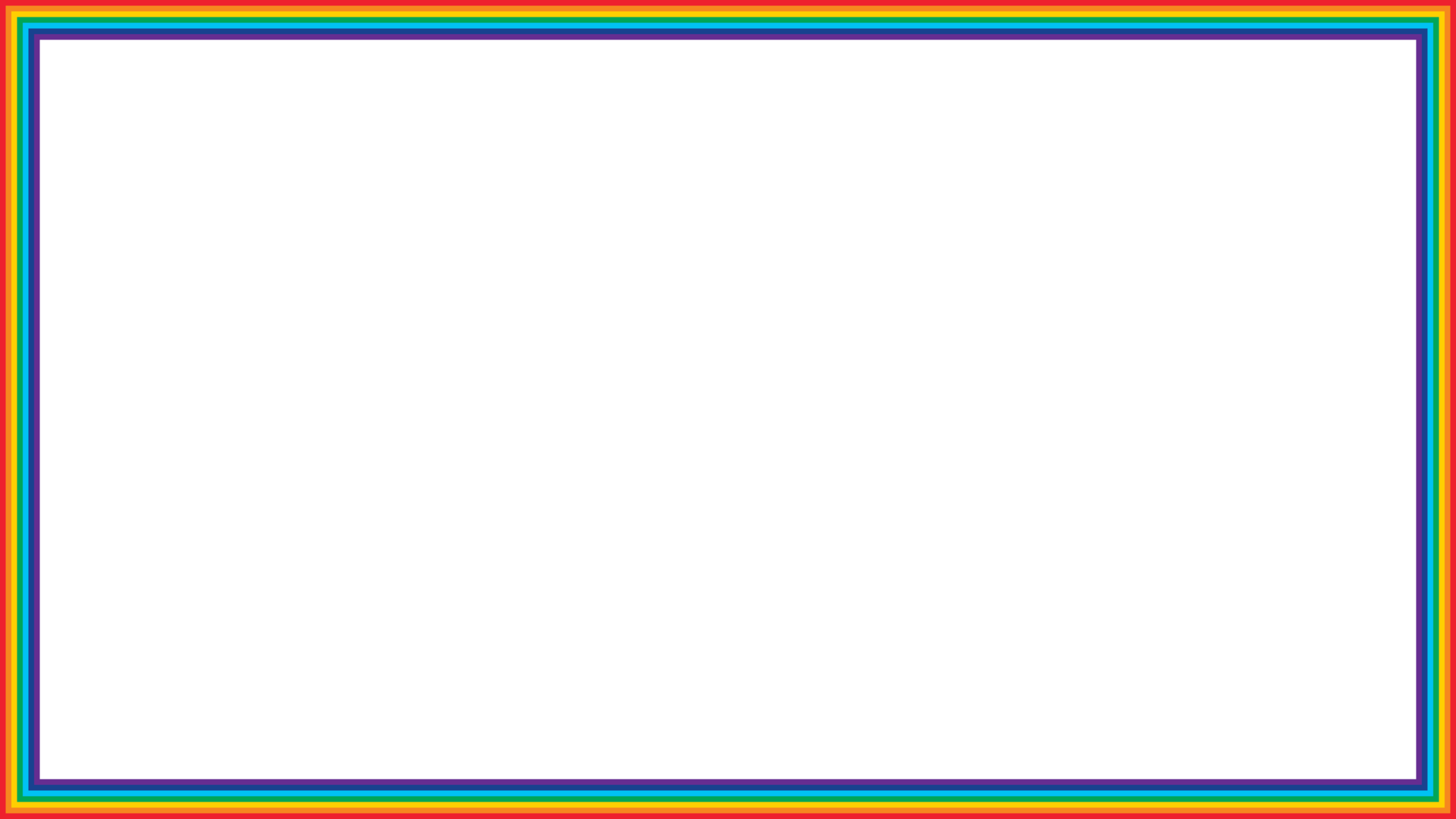 Rainbow frame border transparent 25222484 png