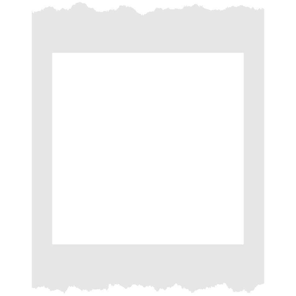 Picture frame insulated with torn edges png