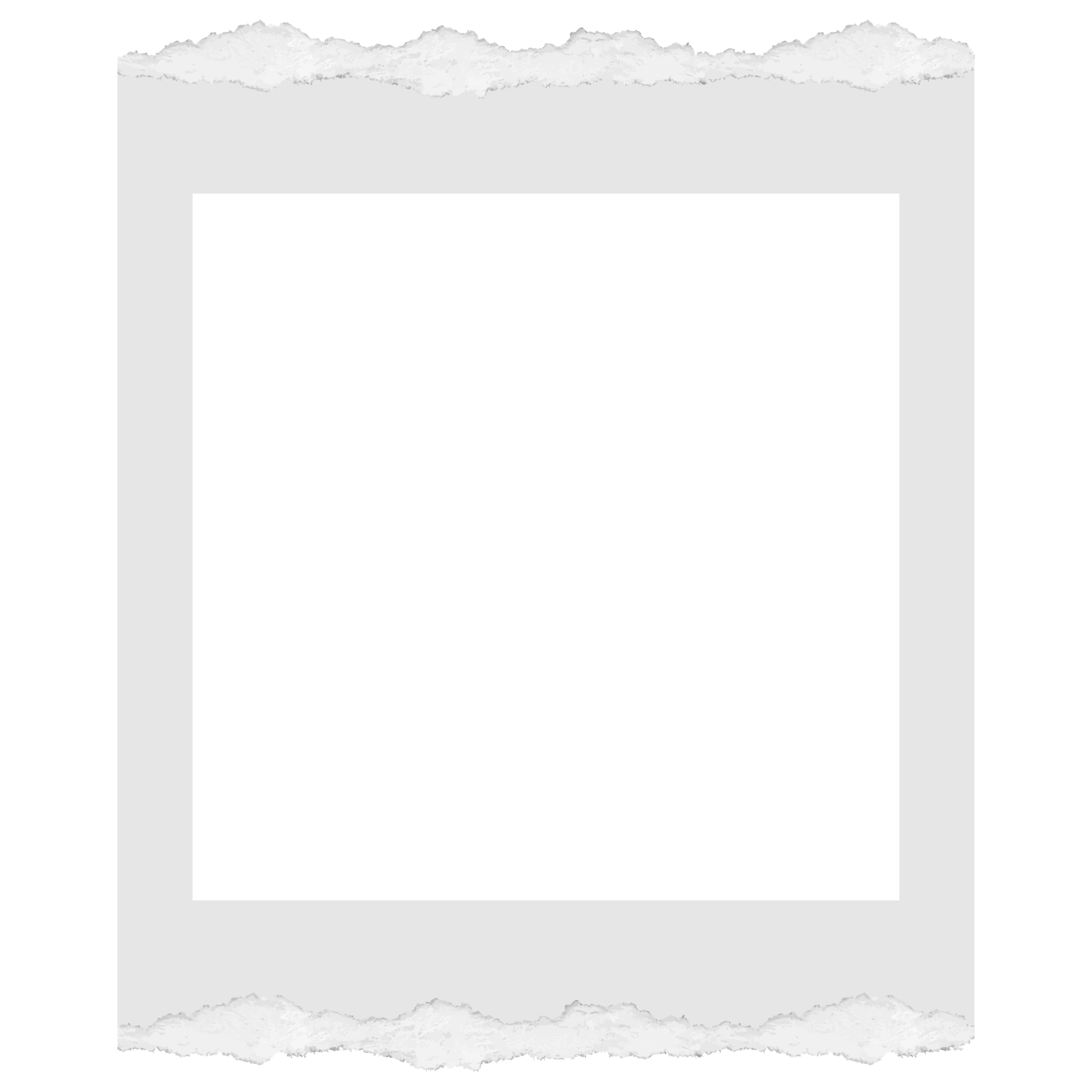 Photo frame with ripped edges on transparent background 25222489 PNG