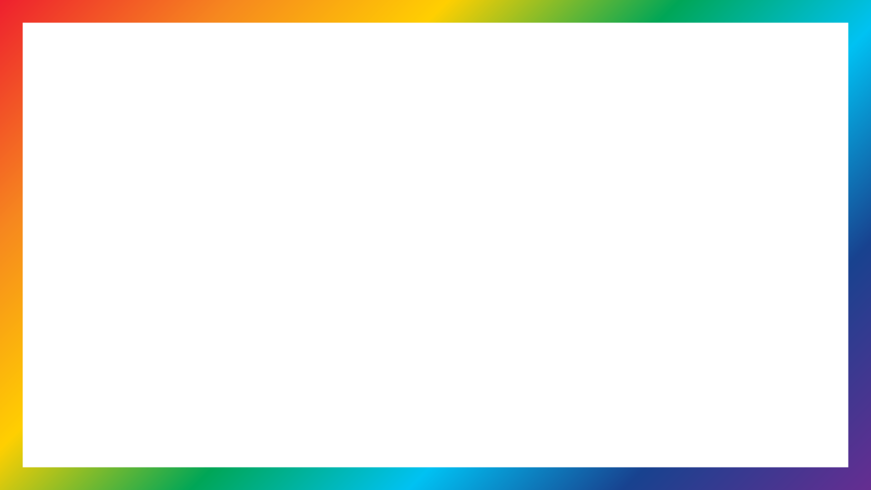 Colorful frame border transparent png