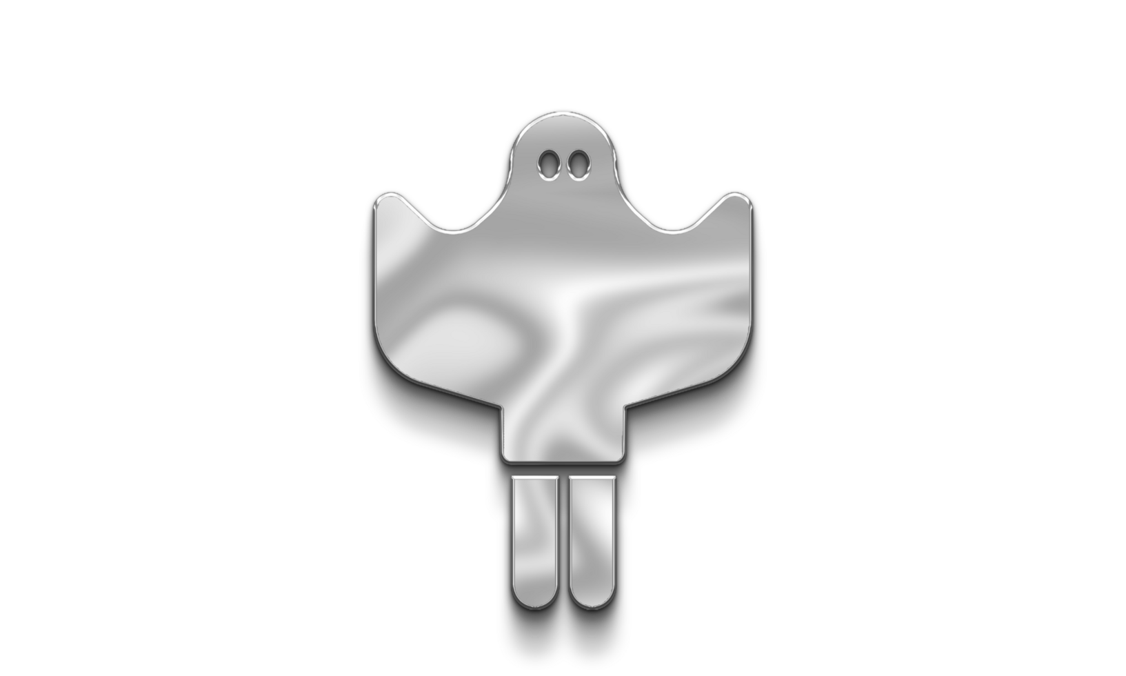 Ghost Silver Icon PNG