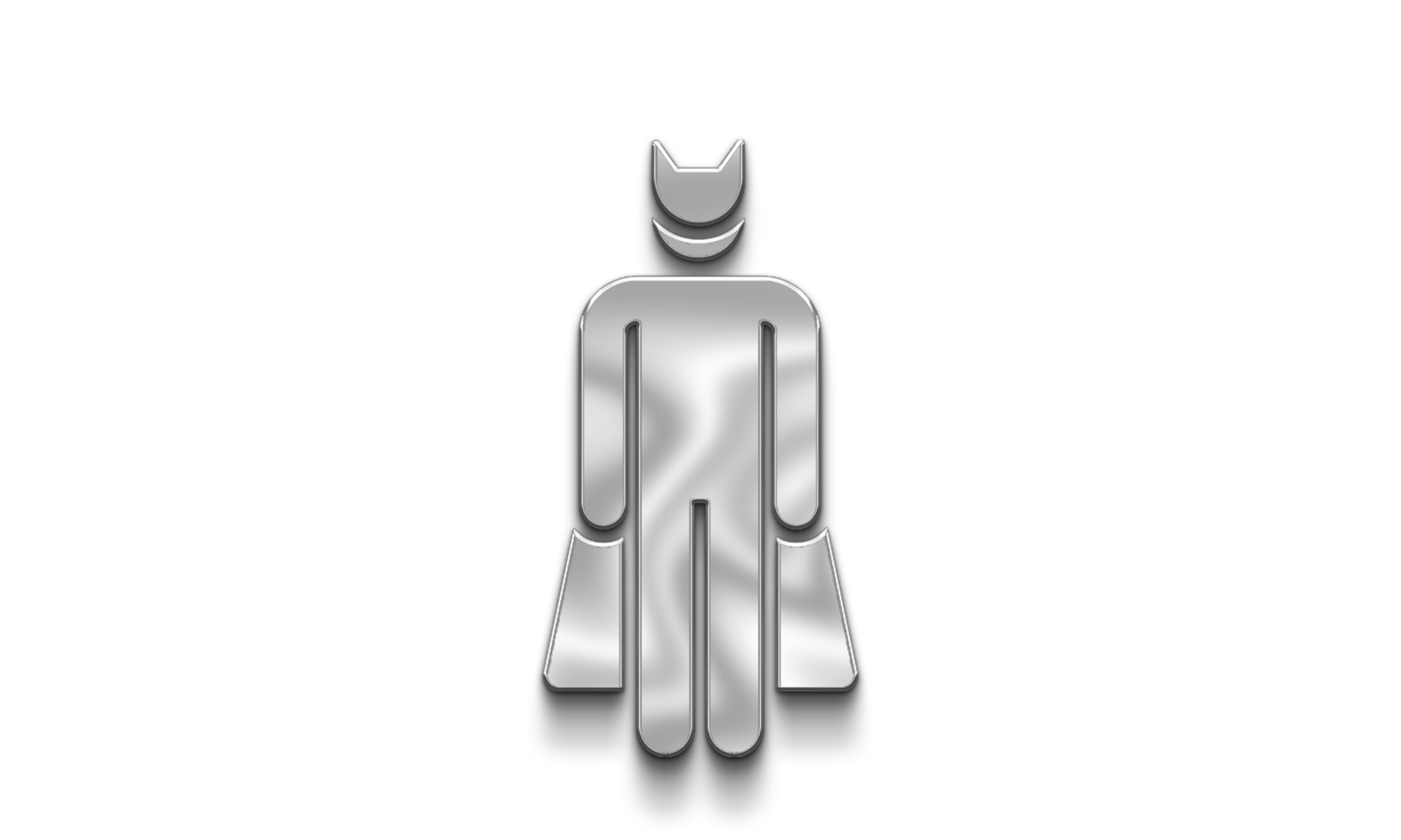 Superhero Silver Icon PNG