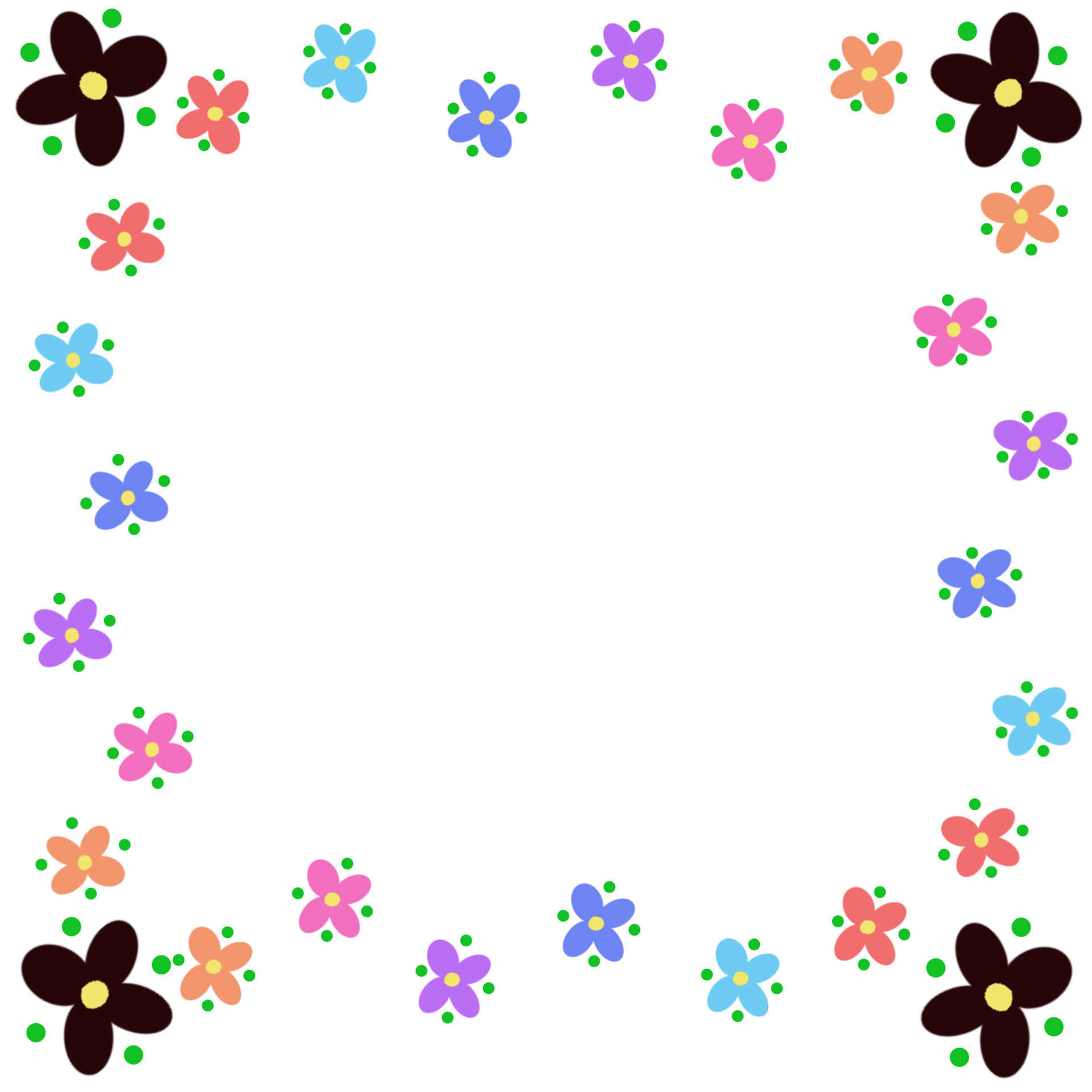 This is flower frame 25222576 PNG