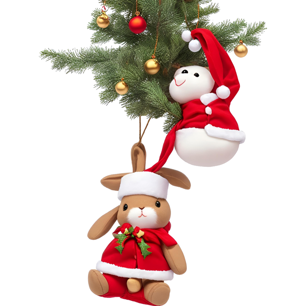 bonhomme de neige et Noël arbre sur la grille Contexte hiver vacances illustration avec bonhomme de neige et Noël arbre ai généré png