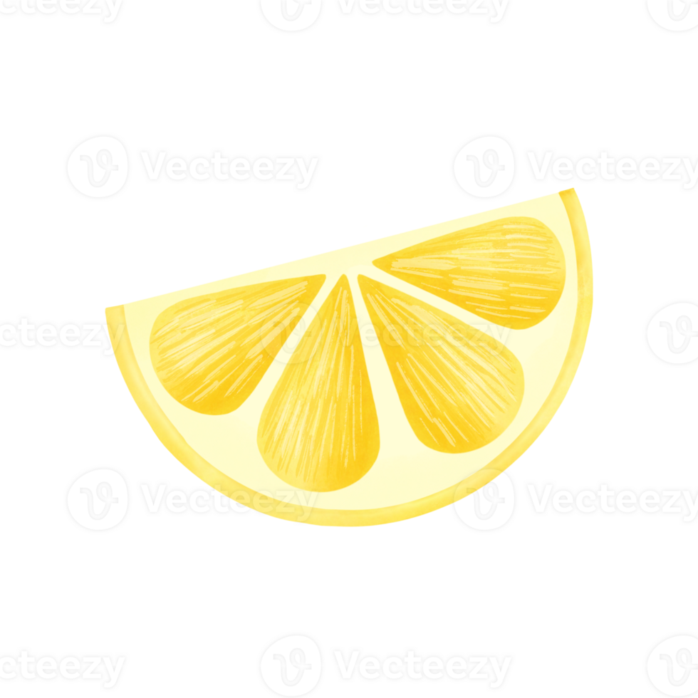 Juicy half lemon png