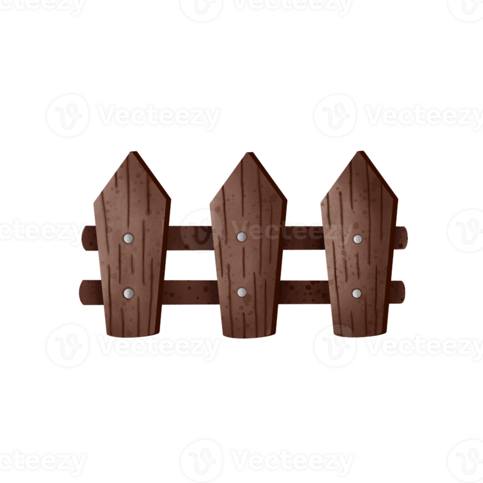 wooden fence isolated png