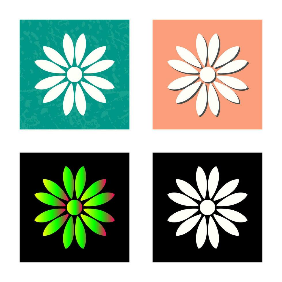 Unique Flower Vector Icon
