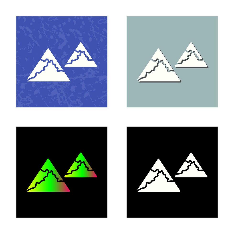 Unique Mountains Vector Icon