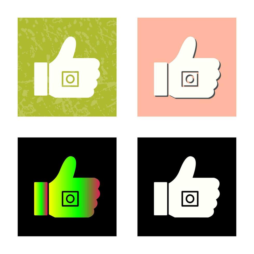 Unique Like Marketing Vector Icon
