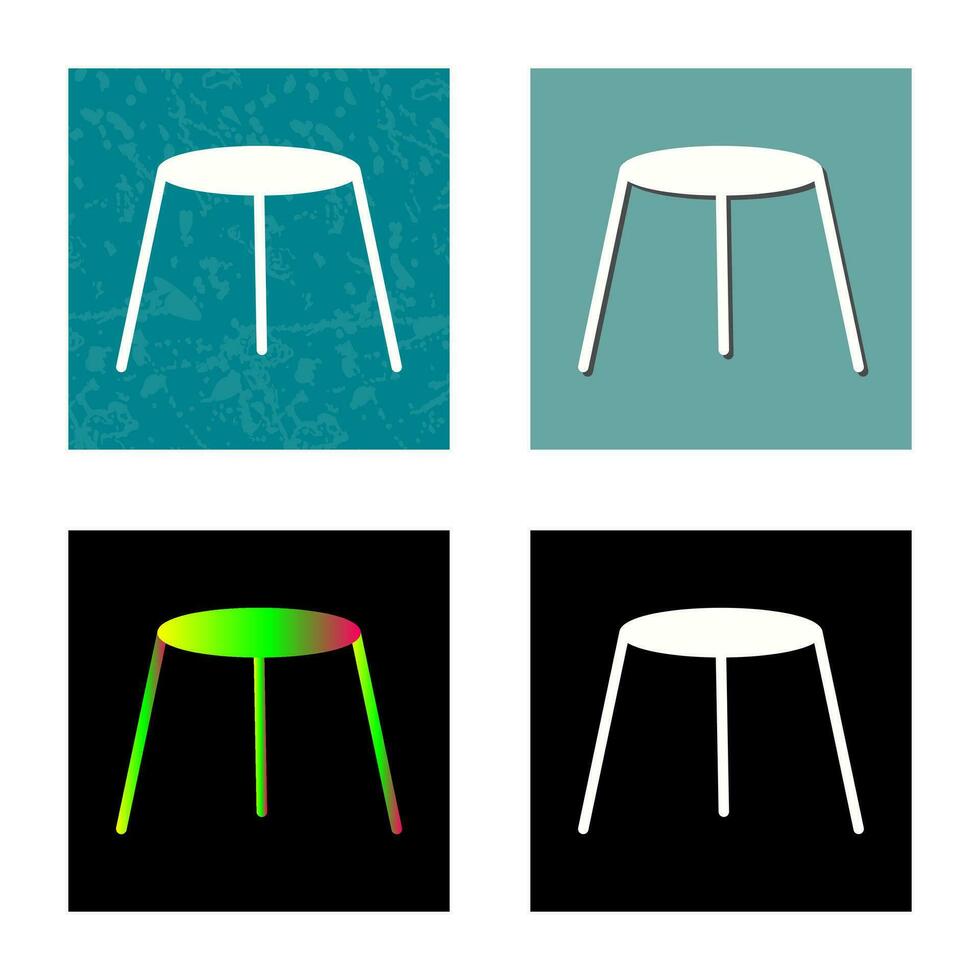 Unique Stool Vector Icon