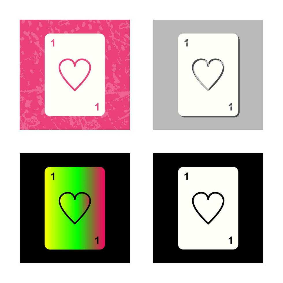 Unique Card Vector Icon