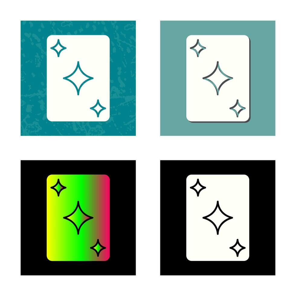 Unique Card Vector Icon