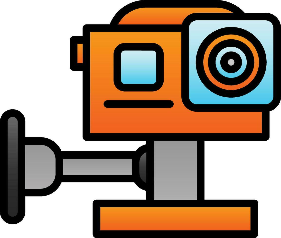 Action camera Vector Icon Design