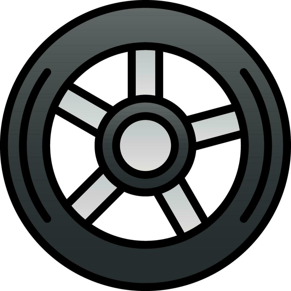 Wheel Vector Icon Design
