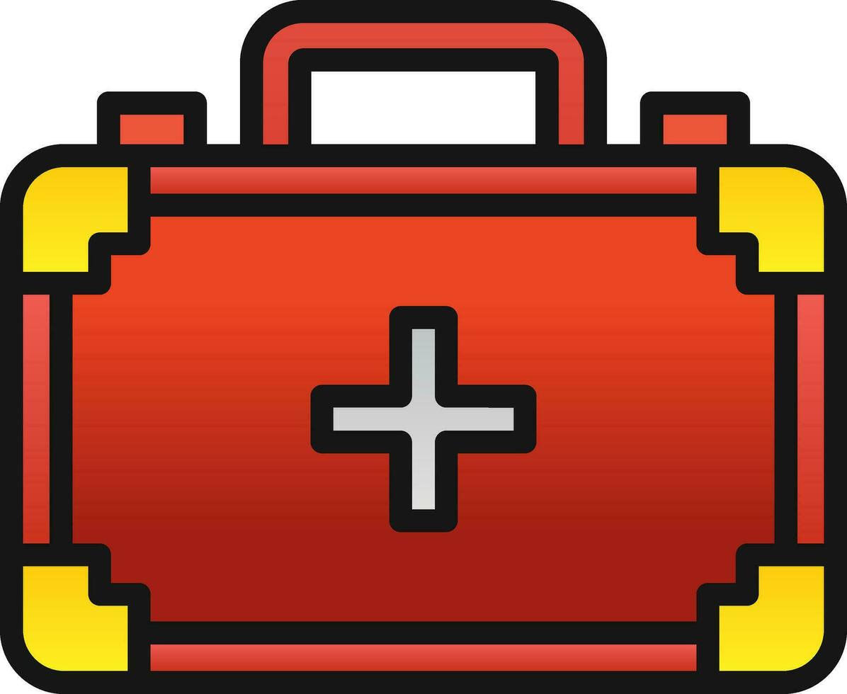 First aid kit Vector Icon Design