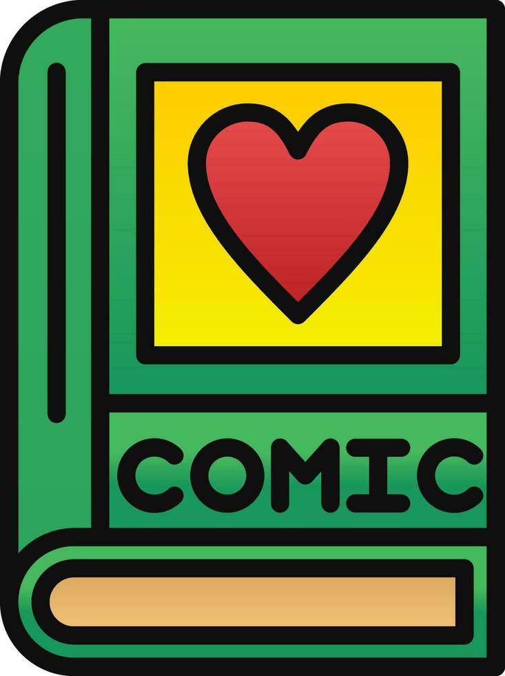 Comic book Vector Icon Design