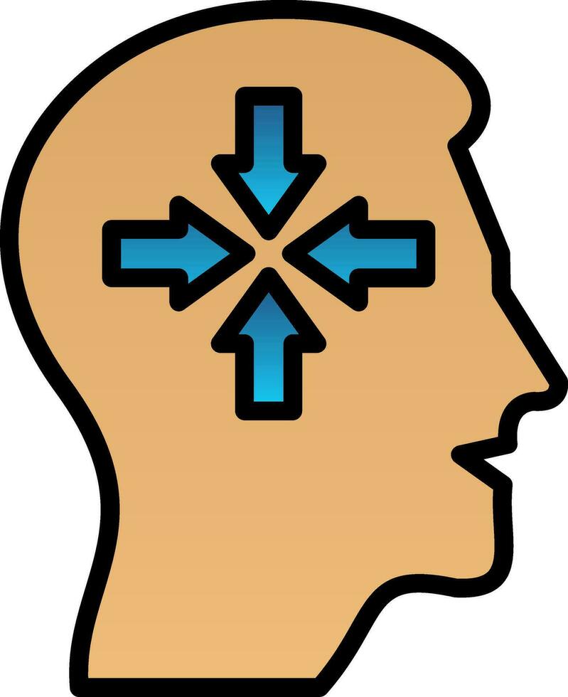 Decreased concentration Vector Icon Design