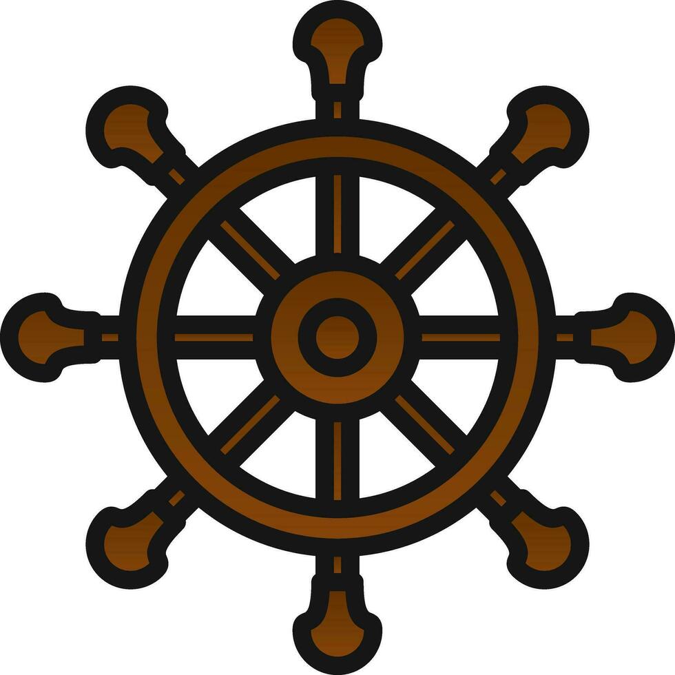 Steering wheel Vector Icon Design