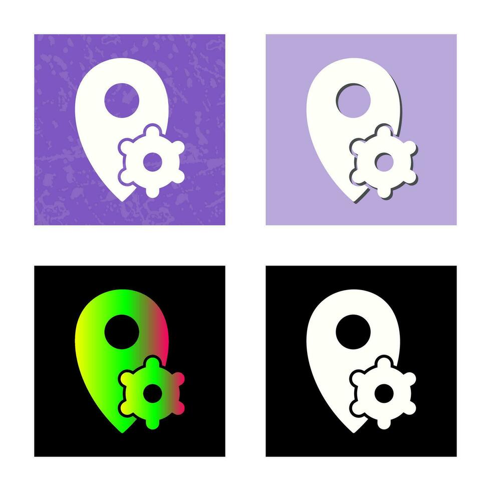Location Settings Vector Icon