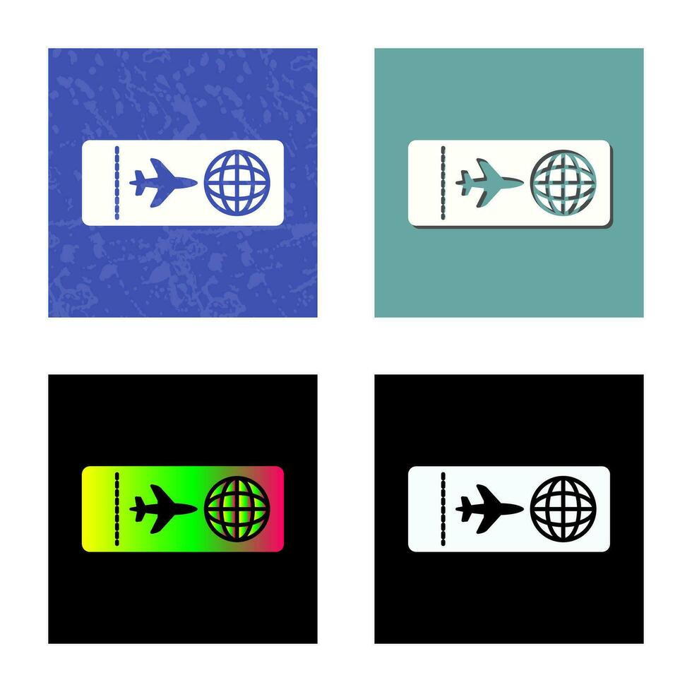 Plane Tickets Vector Icon