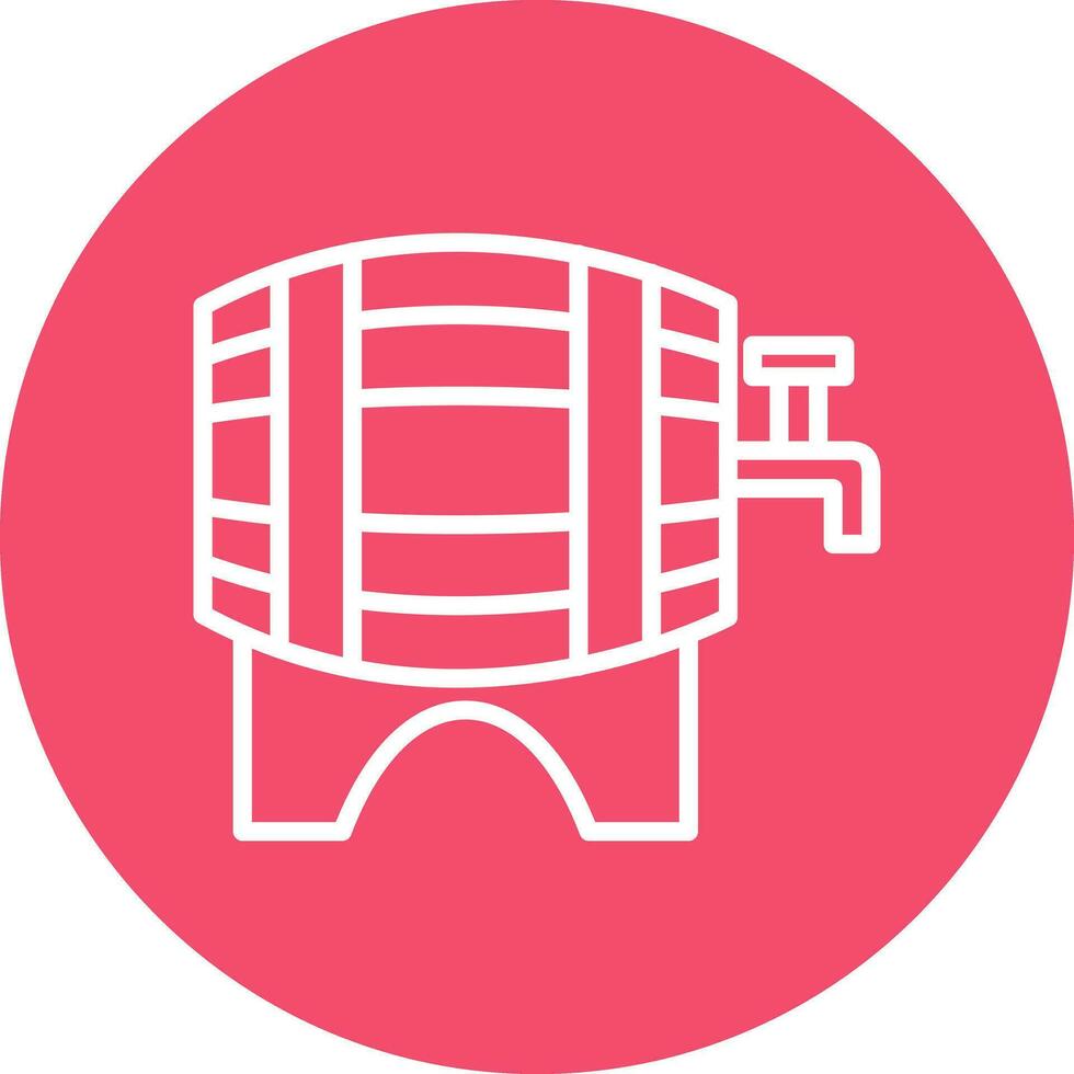 Beer keg Vector Icon Design