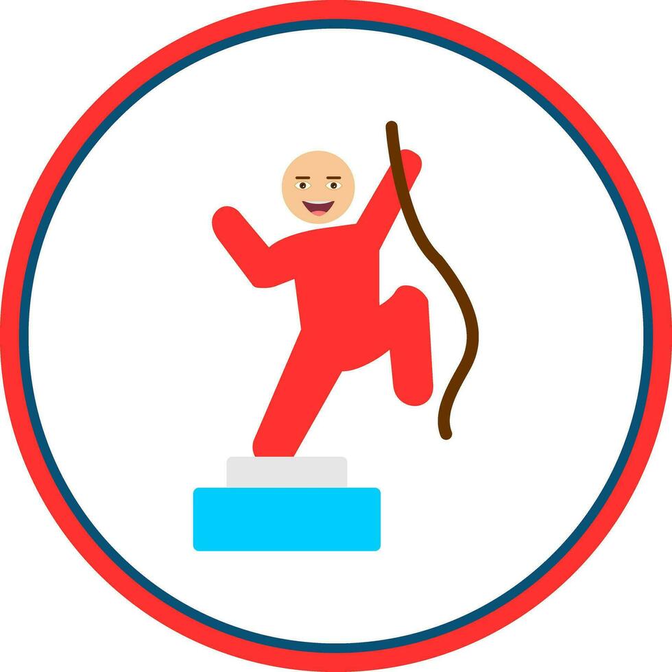 Climbing Vector Icon Design