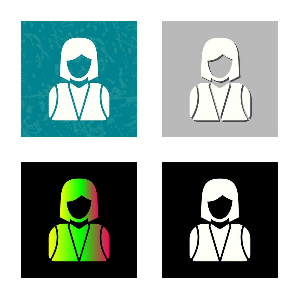 Elegant Lady Vector Icon