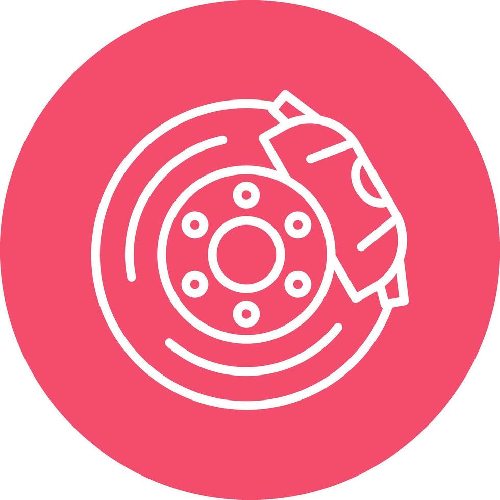 Brake disc Vector Icon Design