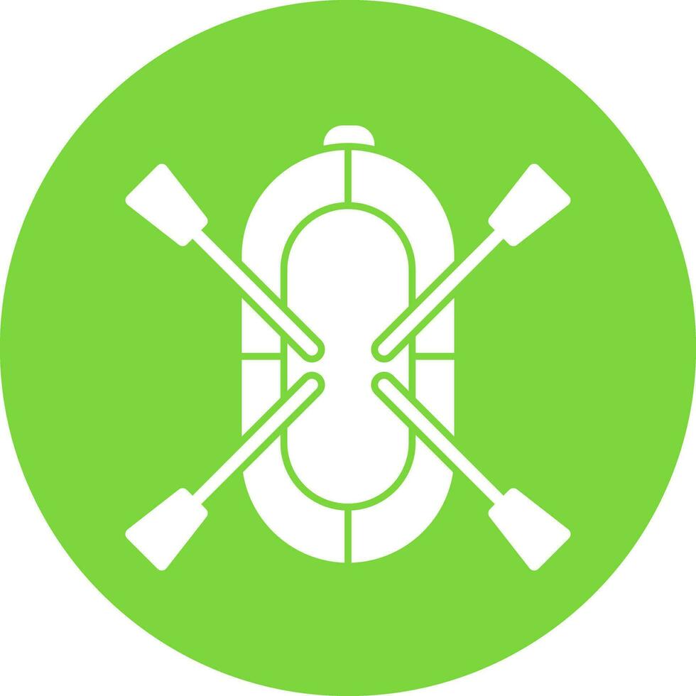 Rafting Vector Icon Design