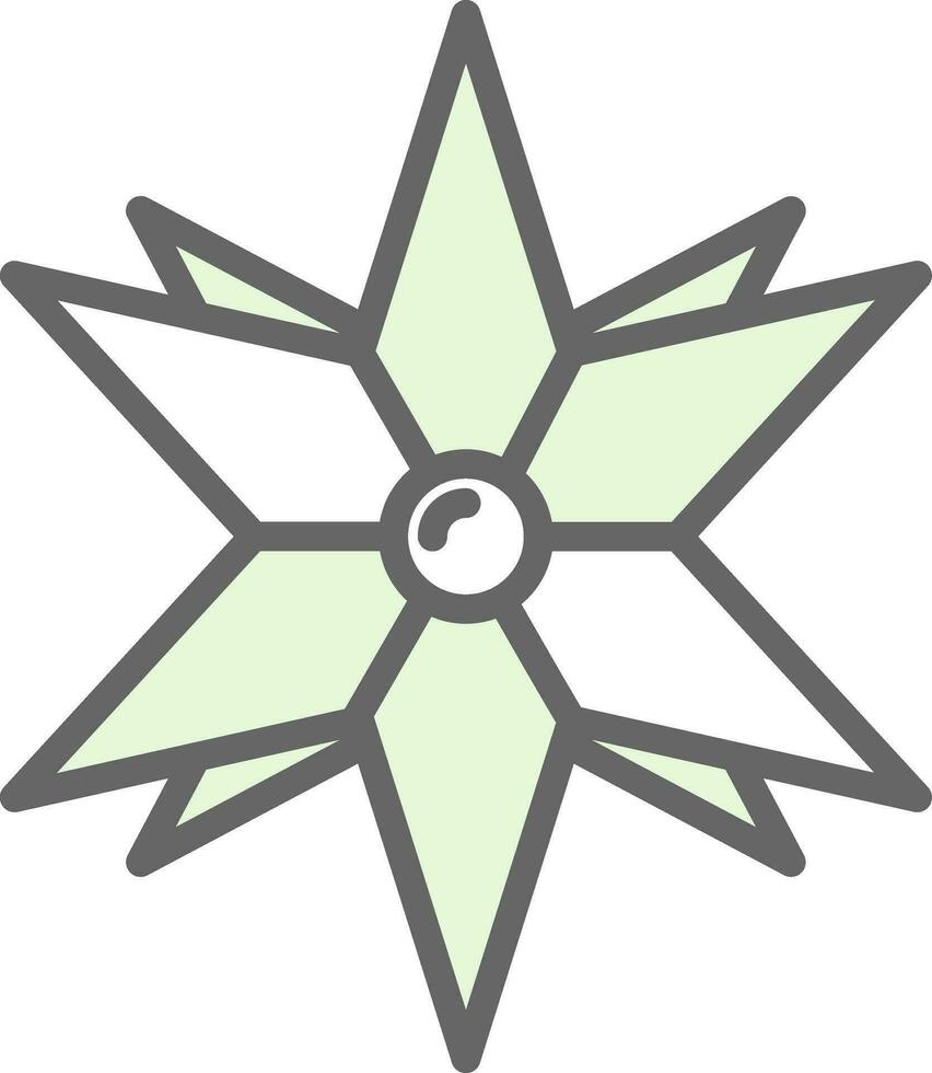 Windrose Vector Icon Design