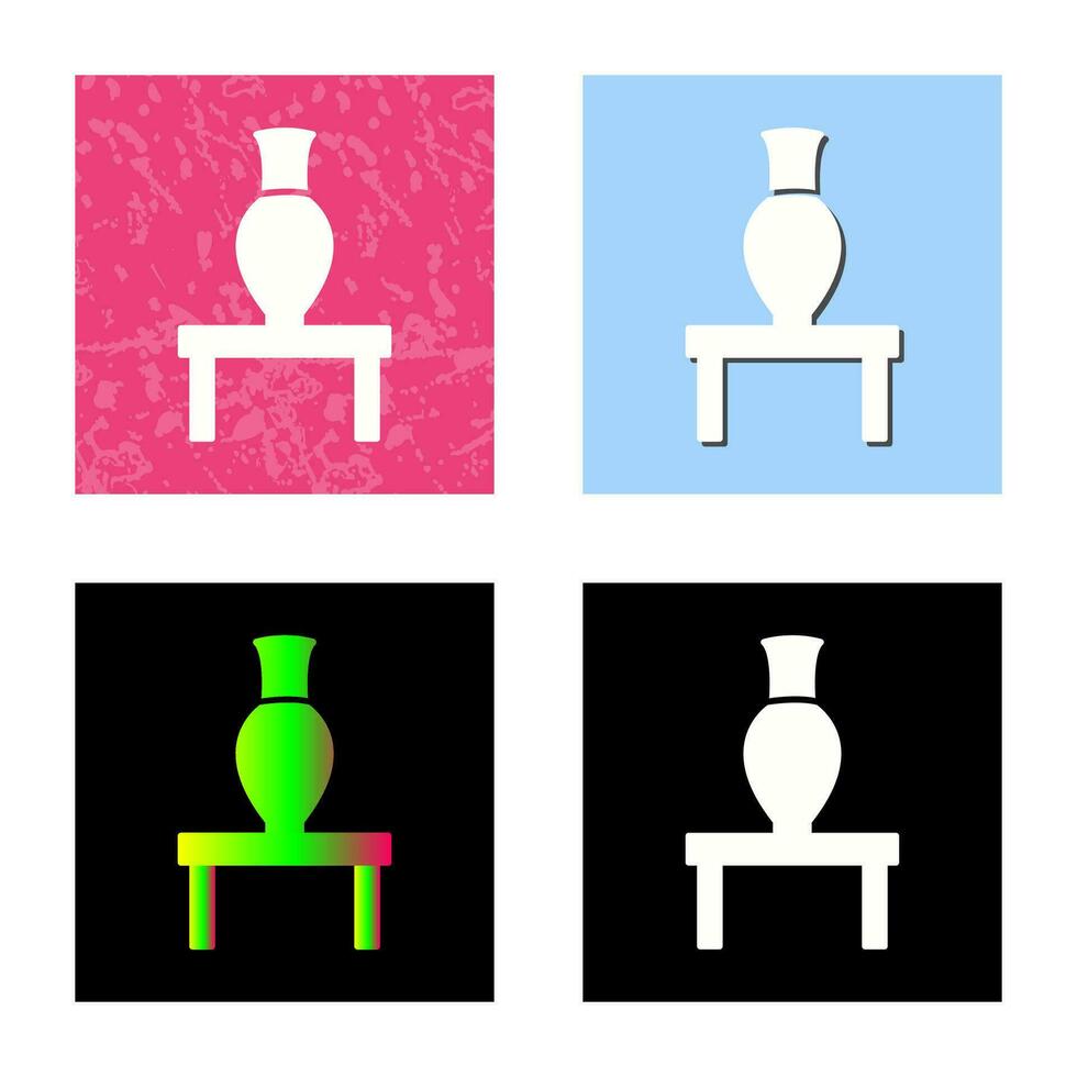 Vase Exhibit Vector Icon