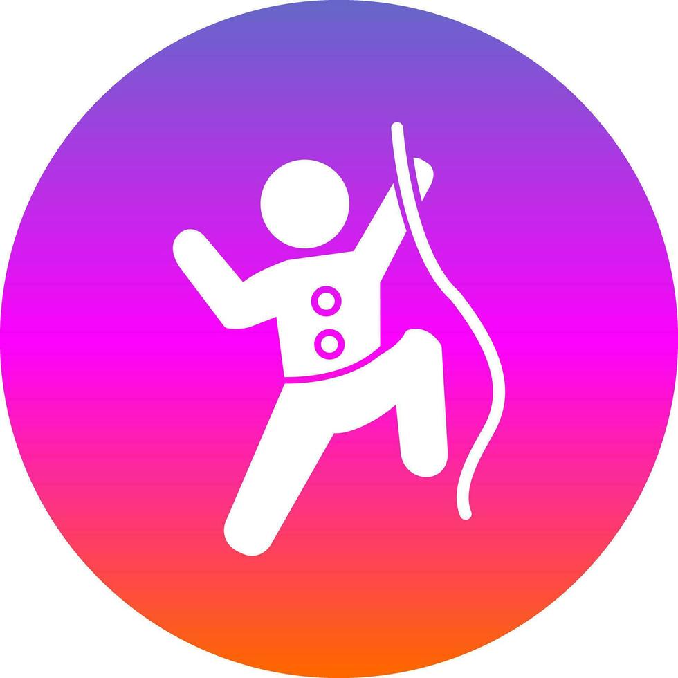 Climbing Vector Icon Design