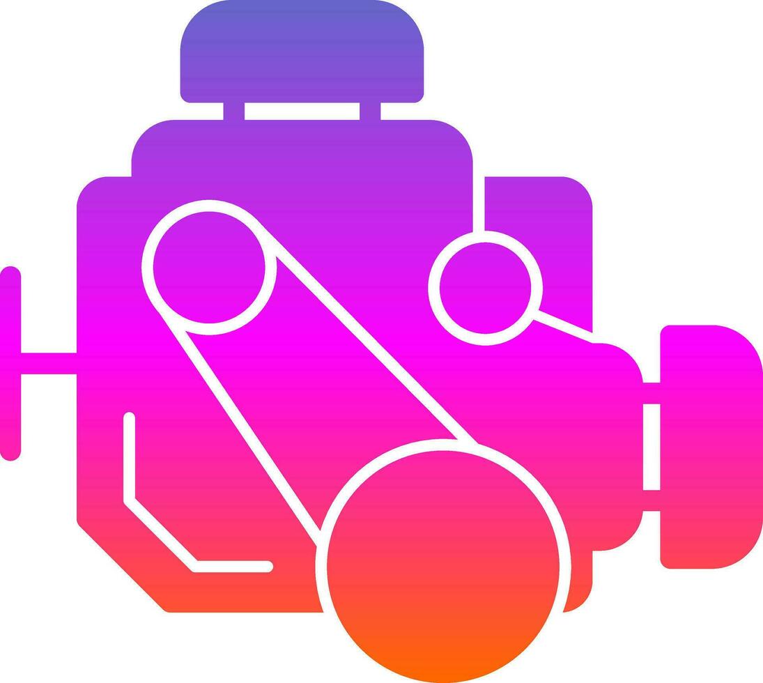 Car engine Vector Icon Design