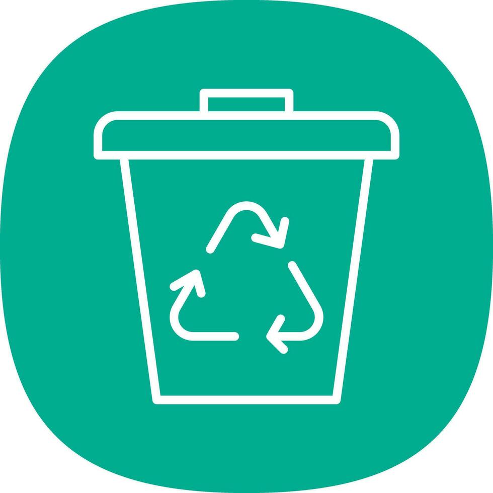 Waste bin Vector Icon Design