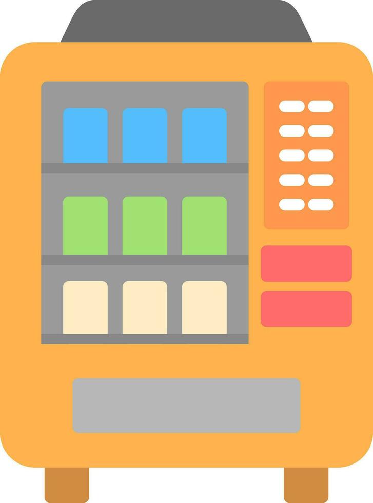 Vending machine Vector Icon Design