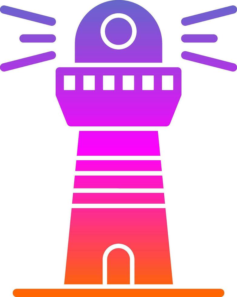 Lighthouse Vector Icon Design
