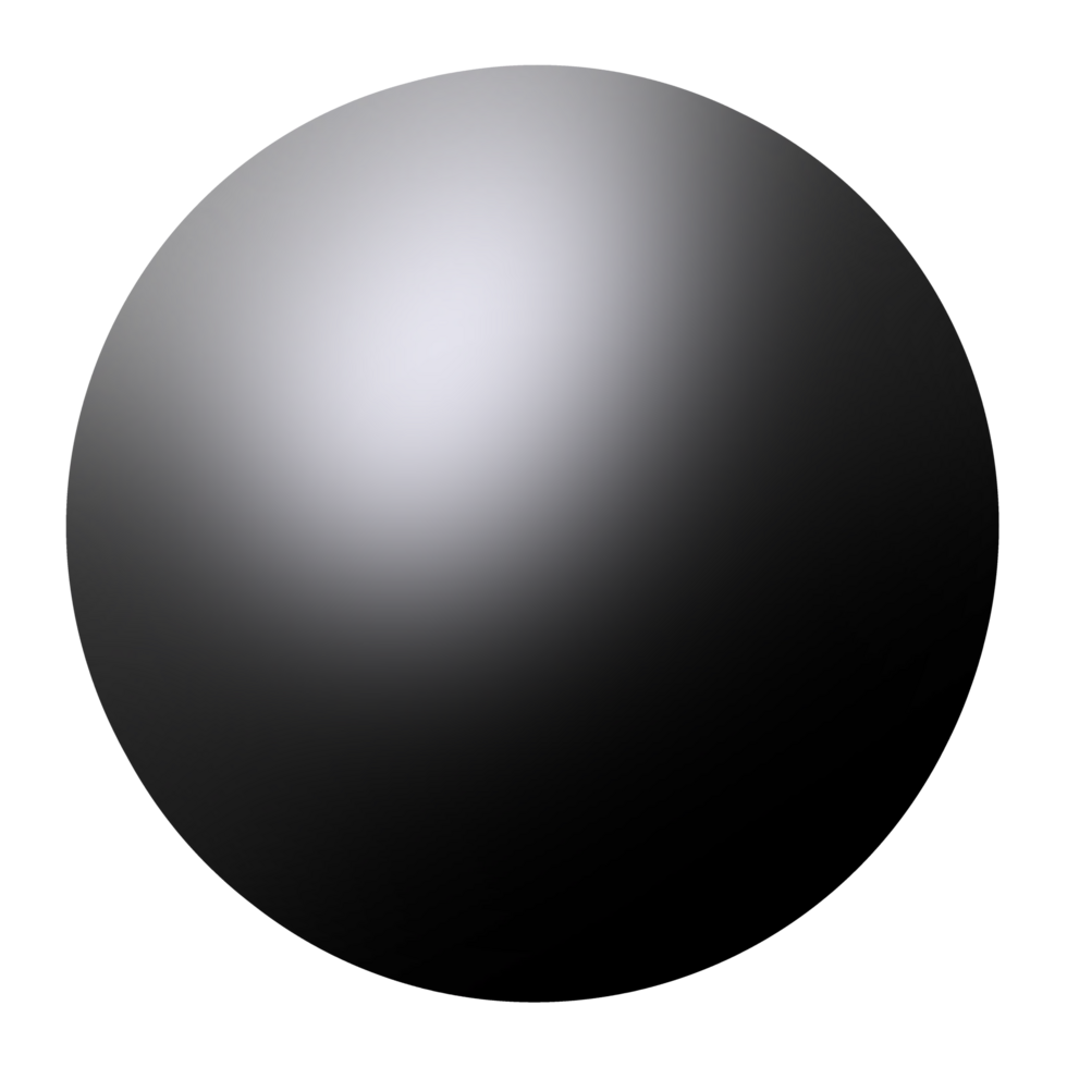 3d ball black png