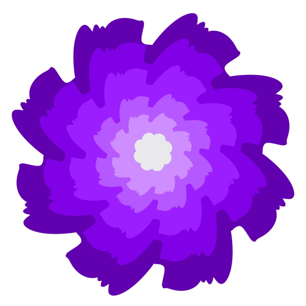 gradient color leaves flower png