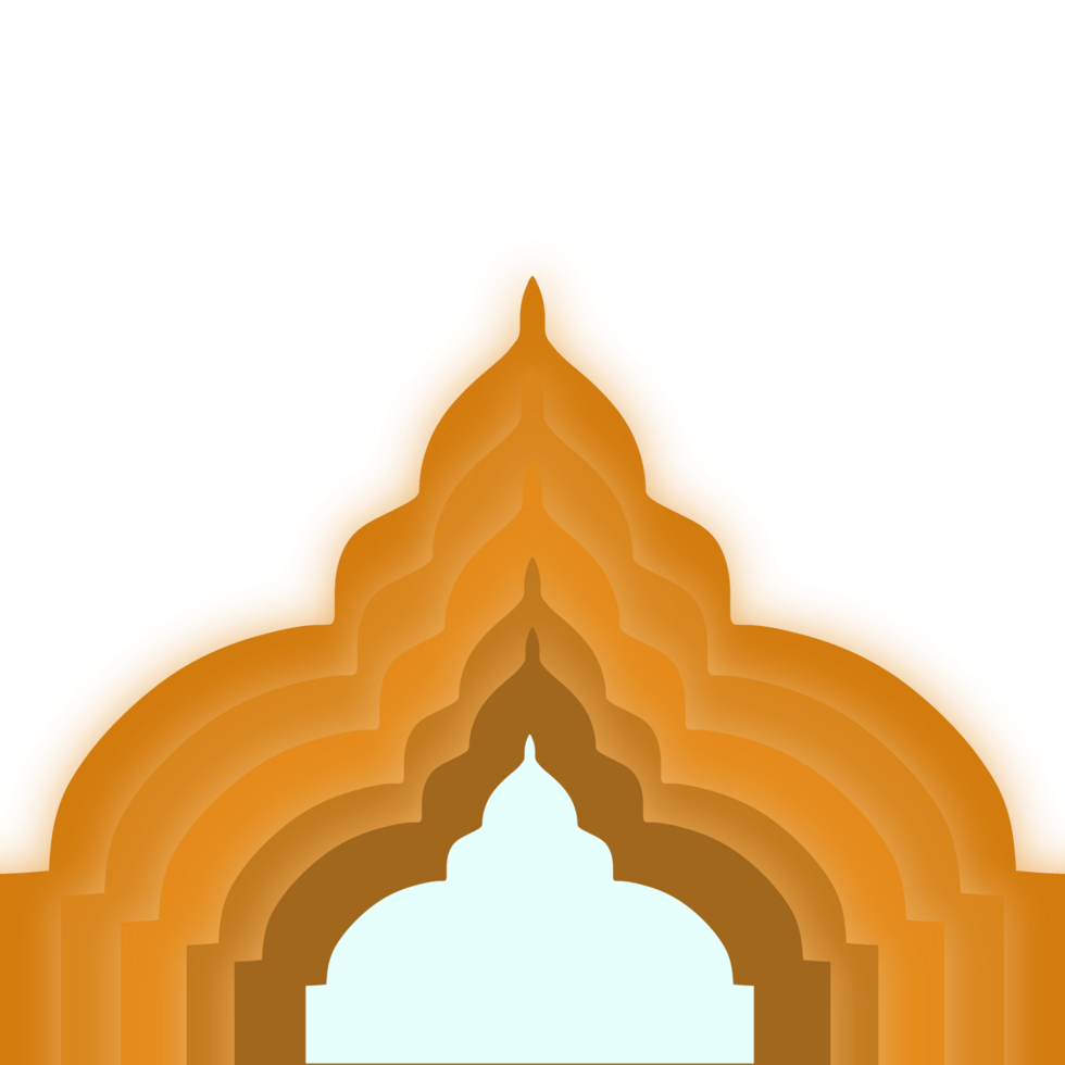 Gradient mosque cutout png