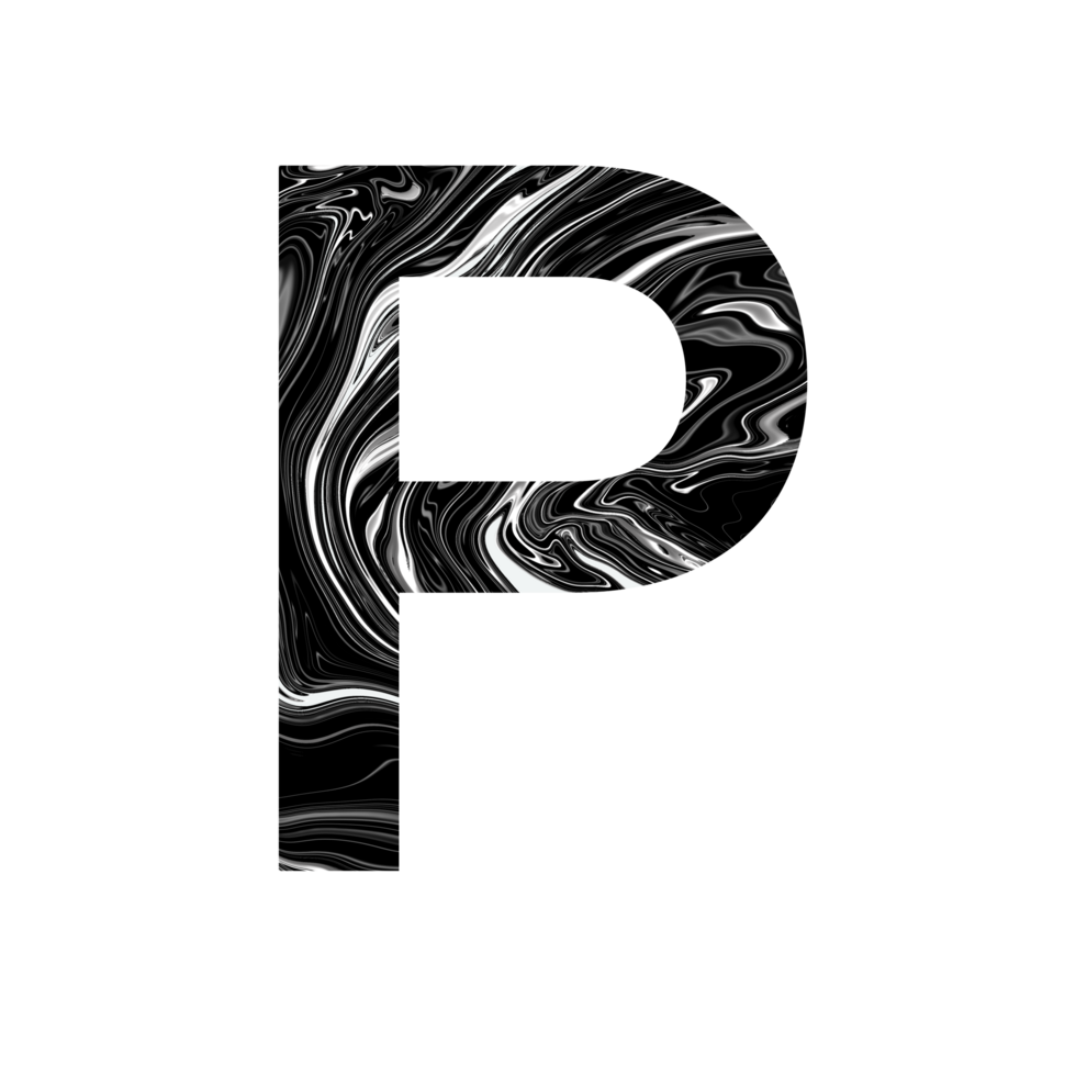 black marble texture letter png