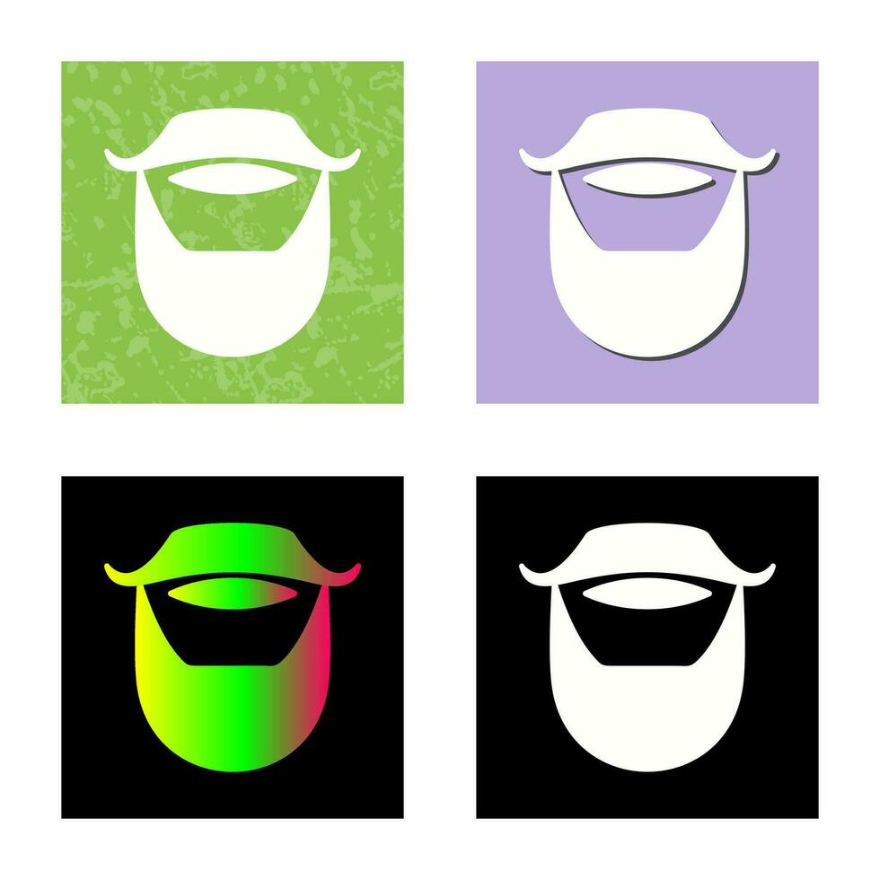 Beard and Moustache Vector Icon