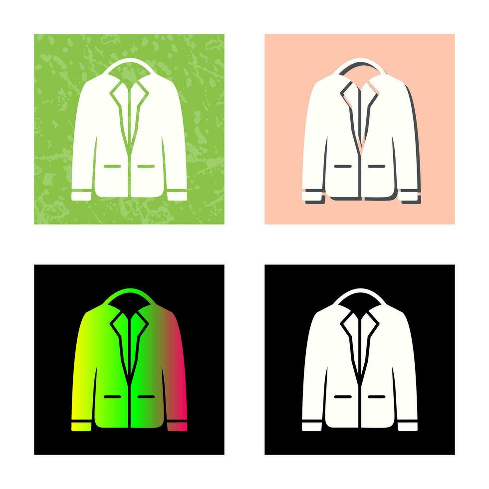 icono de vector de chaqueta elegante