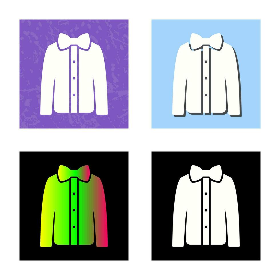 Shirt with Bow Vector Icon