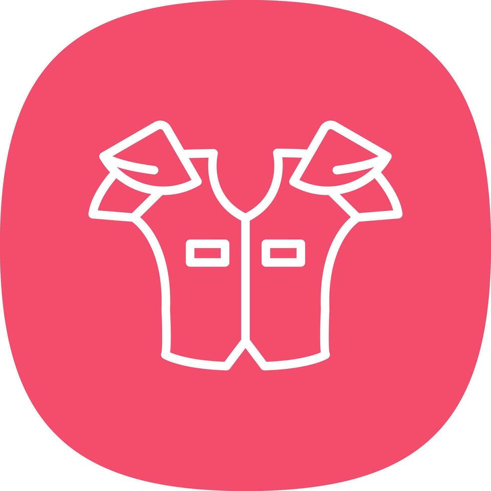 Shoulder pads Vector Icon Design